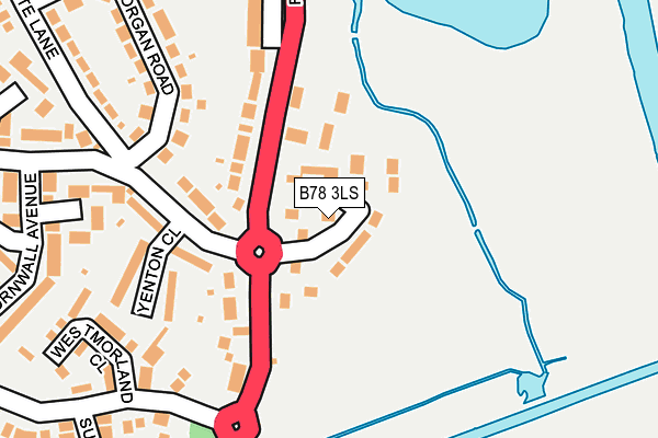 B78 3LS map - OS OpenMap – Local (Ordnance Survey)