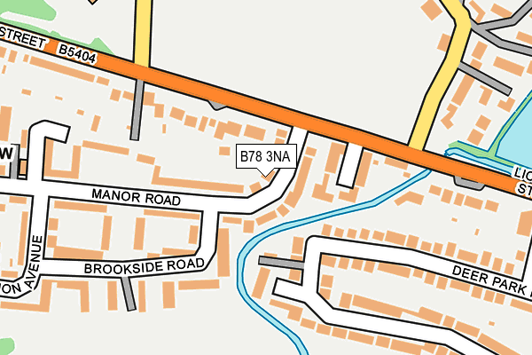 B78 3NA map - OS OpenMap – Local (Ordnance Survey)