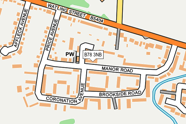 B78 3NB map - OS OpenMap – Local (Ordnance Survey)