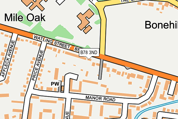 B78 3ND map - OS OpenMap – Local (Ordnance Survey)