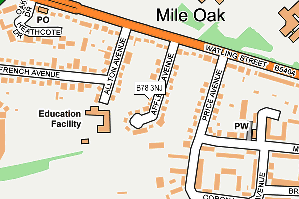 B78 3NJ map - OS OpenMap – Local (Ordnance Survey)