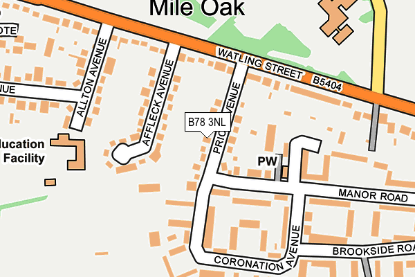 B78 3NL map - OS OpenMap – Local (Ordnance Survey)