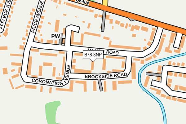 B78 3NP map - OS OpenMap – Local (Ordnance Survey)