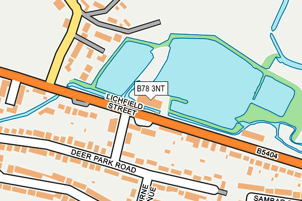 B78 3NT map - OS OpenMap – Local (Ordnance Survey)
