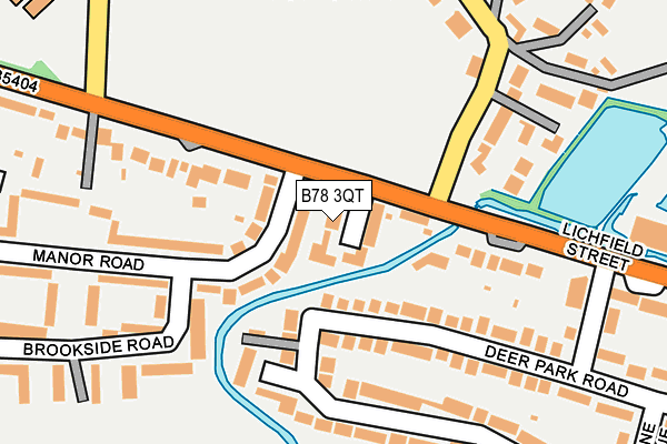 B78 3QT map - OS OpenMap – Local (Ordnance Survey)