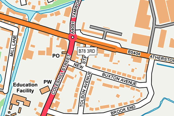 B78 3RD map - OS OpenMap – Local (Ordnance Survey)