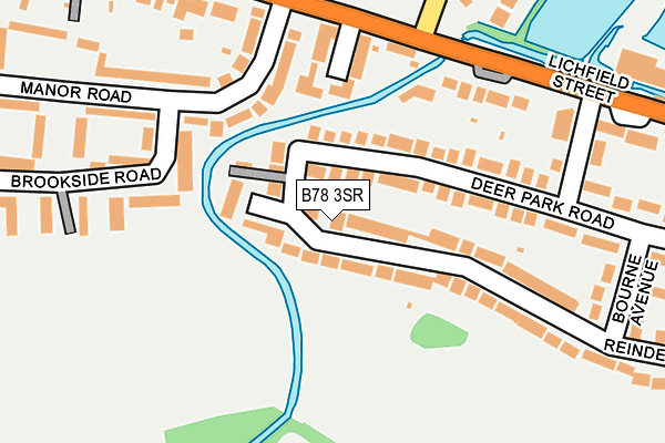 B78 3SR map - OS OpenMap – Local (Ordnance Survey)