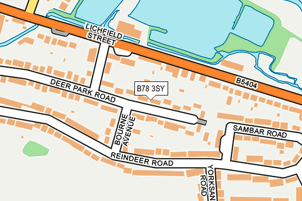 B78 3SY map - OS OpenMap – Local (Ordnance Survey)
