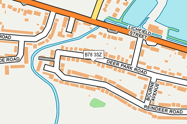 B78 3SZ map - OS OpenMap – Local (Ordnance Survey)
