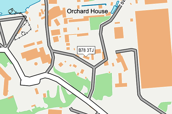 B78 3TJ map - OS OpenMap – Local (Ordnance Survey)