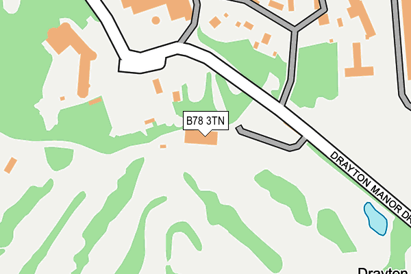 B78 3TN map - OS OpenMap – Local (Ordnance Survey)