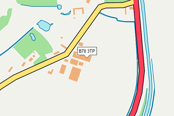 B78 3TP map - OS OpenMap – Local (Ordnance Survey)