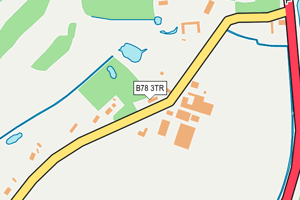 B78 3TR map - OS OpenMap – Local (Ordnance Survey)