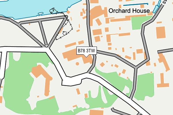 B78 3TW map - OS OpenMap – Local (Ordnance Survey)