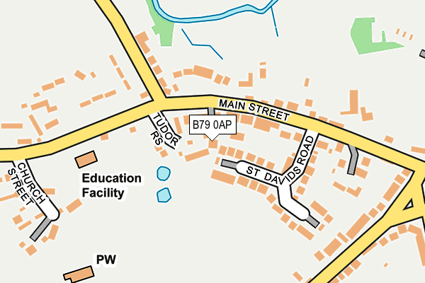 B79 0AP map - OS OpenMap – Local (Ordnance Survey)