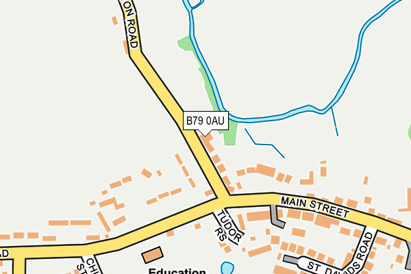 B79 0AU map - OS OpenMap – Local (Ordnance Survey)
