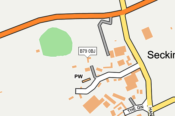 B79 0BJ map - OS OpenMap – Local (Ordnance Survey)
