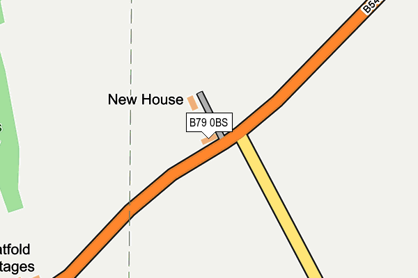 B79 0BS map - OS OpenMap – Local (Ordnance Survey)
