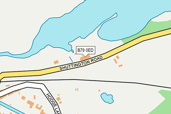 B79 0ED map - OS OpenMap – Local (Ordnance Survey)