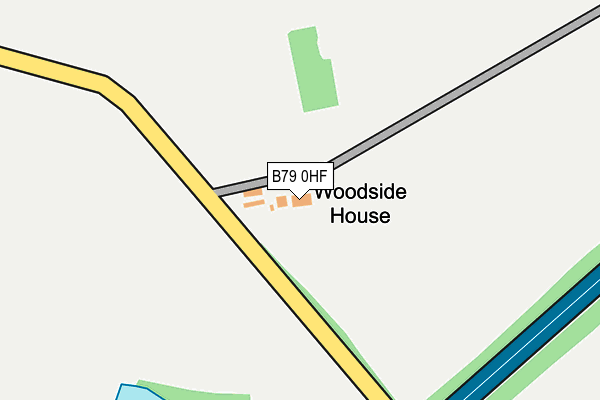 B79 0HF map - OS OpenMap – Local (Ordnance Survey)