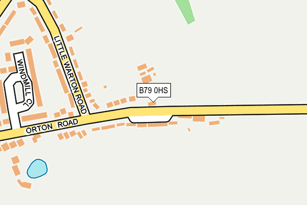 B79 0HS map - OS OpenMap – Local (Ordnance Survey)