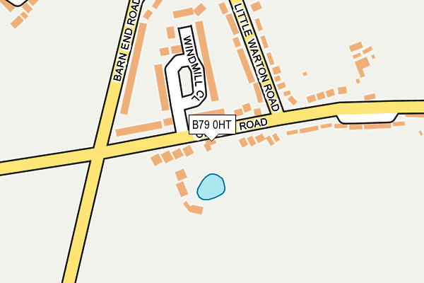 B79 0HT map - OS OpenMap – Local (Ordnance Survey)