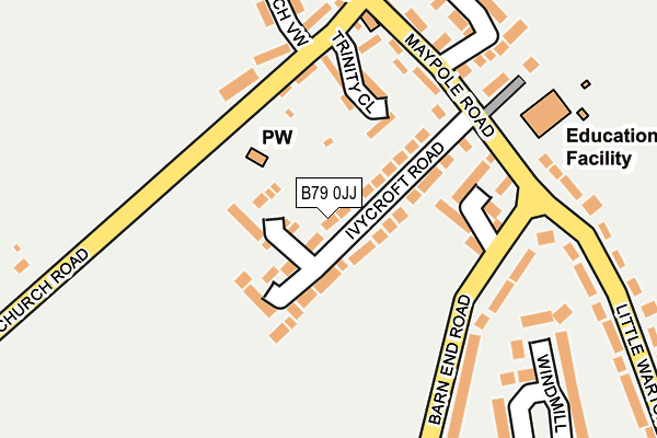 B79 0JJ map - OS OpenMap – Local (Ordnance Survey)