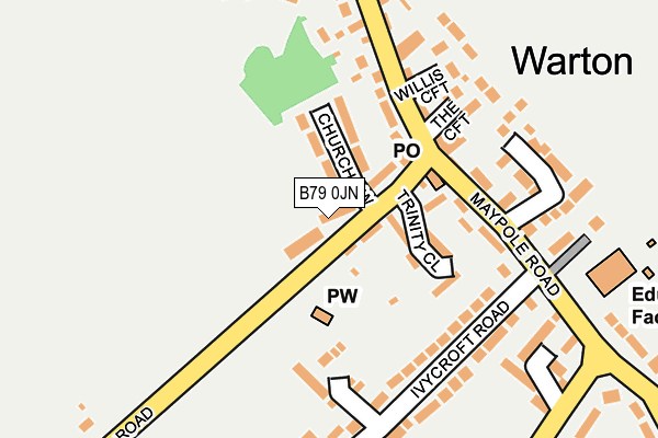 B79 0JN map - OS OpenMap – Local (Ordnance Survey)