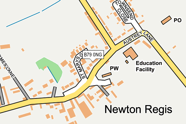 B79 0NG map - OS OpenMap – Local (Ordnance Survey)