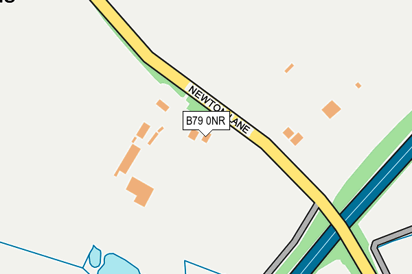 B79 0NR map - OS OpenMap – Local (Ordnance Survey)