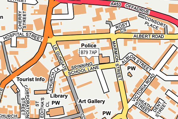 B79 7AP map - OS OpenMap – Local (Ordnance Survey)