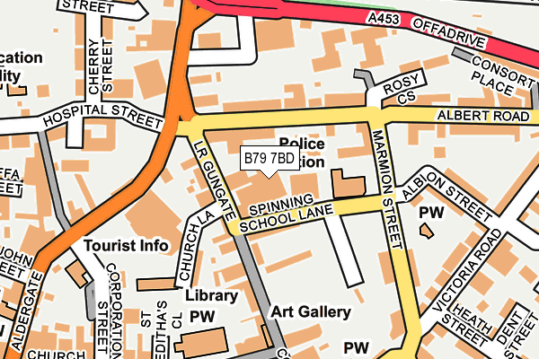 B79 7BD map - OS OpenMap – Local (Ordnance Survey)