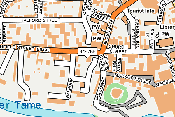 B79 7BE map - OS OpenMap – Local (Ordnance Survey)