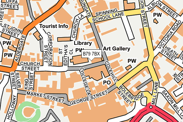 B79 7BX map - OS OpenMap – Local (Ordnance Survey)