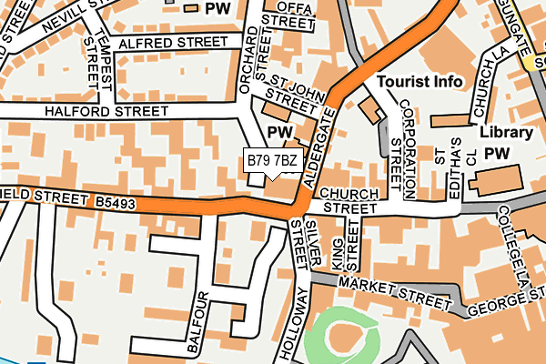 B79 7BZ map - OS OpenMap – Local (Ordnance Survey)