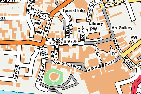 B79 7DF map - OS OpenMap – Local (Ordnance Survey)