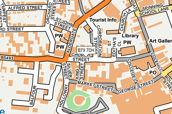 B79 7DH map - OS OpenMap – Local (Ordnance Survey)