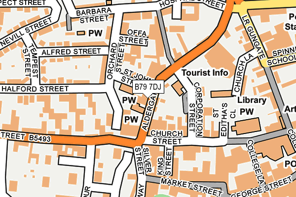 B79 7DJ map - OS OpenMap – Local (Ordnance Survey)