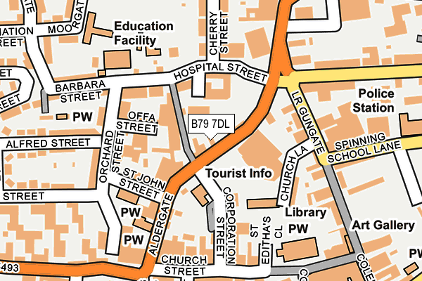 B79 7DL map - OS OpenMap – Local (Ordnance Survey)