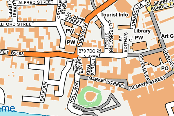 B79 7DQ map - OS OpenMap – Local (Ordnance Survey)