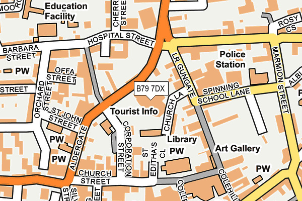 B79 7DX map - OS OpenMap – Local (Ordnance Survey)