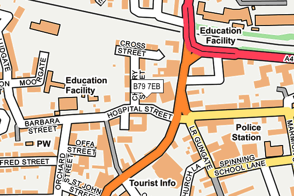 B79 7EB map - OS OpenMap – Local (Ordnance Survey)