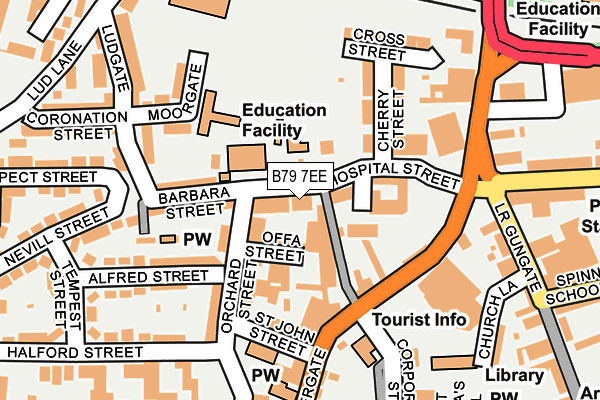 B79 7EE map - OS OpenMap – Local (Ordnance Survey)