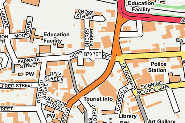 B79 7EF map - OS OpenMap – Local (Ordnance Survey)