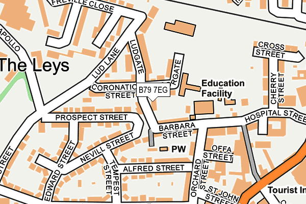 B79 7EG map - OS OpenMap – Local (Ordnance Survey)