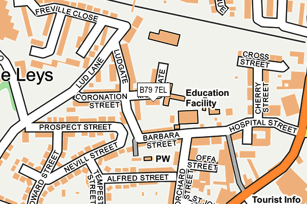 B79 7EL map - OS OpenMap – Local (Ordnance Survey)