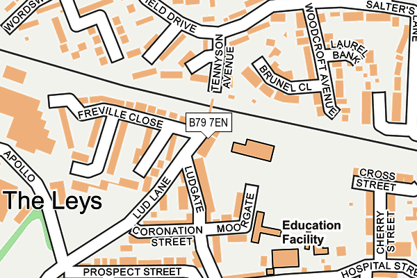 B79 7EN map - OS OpenMap – Local (Ordnance Survey)