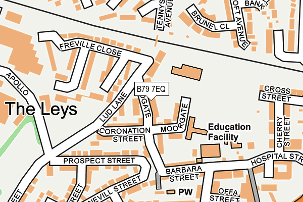 B79 7EQ map - OS OpenMap – Local (Ordnance Survey)