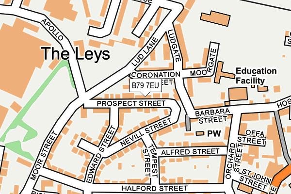 B79 7EU map - OS OpenMap – Local (Ordnance Survey)