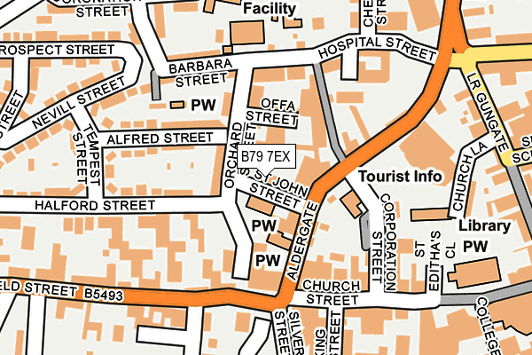 B79 7EX map - OS OpenMap – Local (Ordnance Survey)
